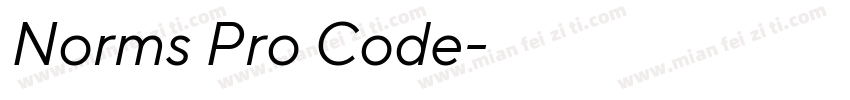 Norms Pro Code字体转换